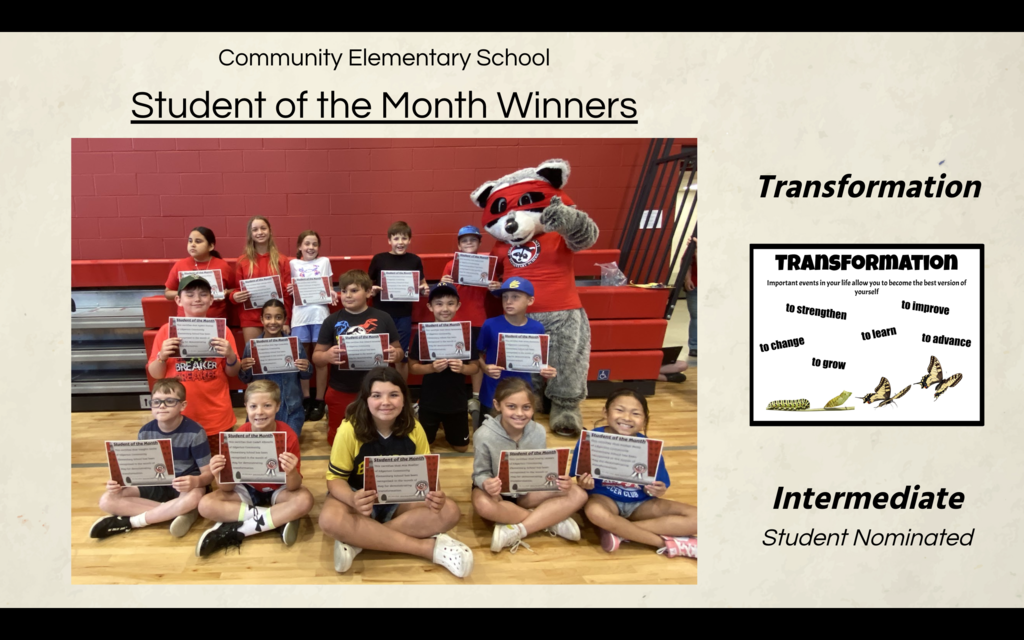 Student of Month Winners